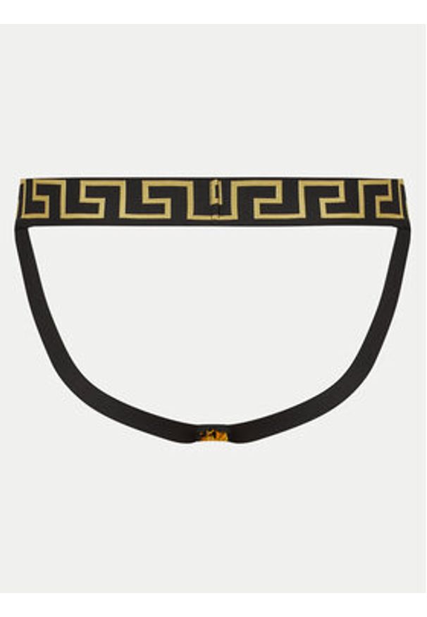 VERSACE - Versace Slipy Jock Strap 1001382 1A11188 Czarny. Kolor: czarny. Materiał: bawełna