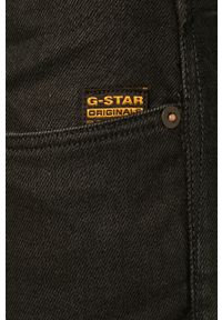 G-Star RAW - G-Star Raw - Jeansy. Kolor: czarny. Materiał: jeans. Wzór: gładki #4