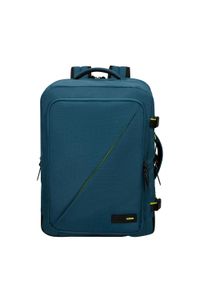 AMERICAN TOURISTER - Plecak podróżny do samolotu American Tourister Take2cabin L - harbor blue. Kolor: zielony