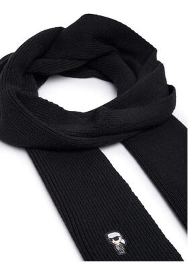 Karl Lagerfeld - KARL LAGERFELD Szalik 246W3306 Czarny. Kolor: czarny. Materiał: poliamid, nylon