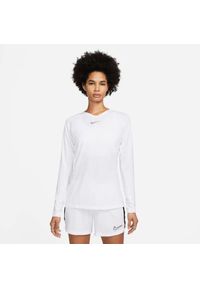 Bluza Nike Dri-FIT Park First Layer, Kobiety. Kolor: biały. Materiał: materiał, poliester. Technologia: Dri-Fit (Nike). Sport: piłka nożna