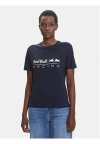Pepe Jeans T-Shirt Red Bull Racing RL500004 Granatowy Regular Fit. Kolor: niebieski. Materiał: bawełna