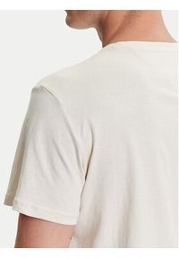 Tommy Jeans T-Shirt Essential DM0DM20740 Beżowy Slim Fit. Kolor: beżowy. Materiał: bawełna
