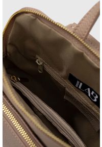 Answear Lab plecak skórzany damski kolor beżowy mały gładki. Kolor: beżowy. Materiał: skóra. Wzór: gładki. Styl: wakacyjny #2