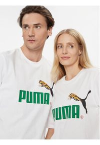 Puma T-Shirt Classics No.1 Logo Celebration 622182 Biały Regular Fit. Kolor: biały. Materiał: bawełna #4