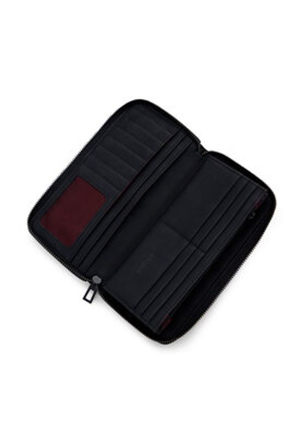 Desigual Duży Portfel Damski 25SAYP60 Czarny. Kolor: czarny. Materiał: skóra