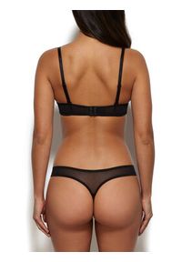 Gossard Stringi Glossies 13006 Czarny. Kolor: czarny. Materiał: syntetyk