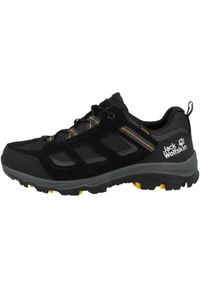 Buty trekkingowe męskie Jack Wolfskin Vojo 3 Texapore czarne. Kolor: czarny, wielokolorowy, żółty. Materiał: materiał, syntetyk, guma, tkanina. Sport: turystyka piesza #1