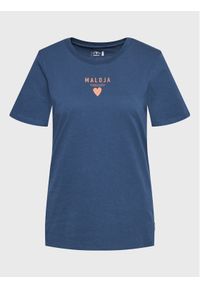 Maloja T-Shirt Planbellm 34405-1-8581 Granatowy Regular Fit. Kolor: niebieski. Materiał: bawełna #1