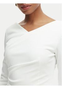 Rinascimento Sukienka koktajlowa CFC0127699003 Biały Slim Fit. Kolor: biały. Materiał: syntetyk. Styl: wizytowy #4
