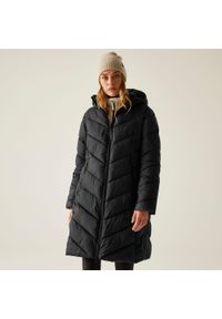 Regatta - Płaszcz damski zimowy ocieplany Anita. Kolor: czarny. Materiał: puch, syntetyk, materiał. Sezon: zima. Sport: turystyka piesza #1
