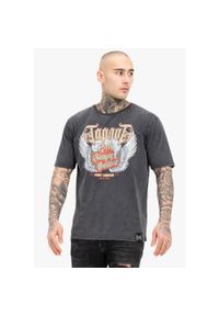TAPOUT - Koszulka Tapout Dellano. Kolor: szary. Wzór: nadruk #1