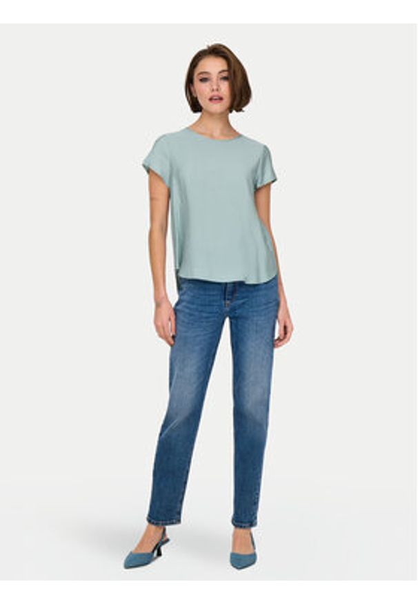 only - ONLY T-Shirt Aya 15339742 Zielony Regular Fit. Kolor: zielony. Materiał: wiskoza