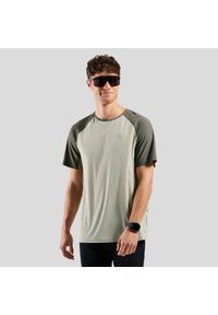 Koszulka biegowa męska Odlo X-Alp Trail T-Shirt Crew Neck. Kolor: beżowy