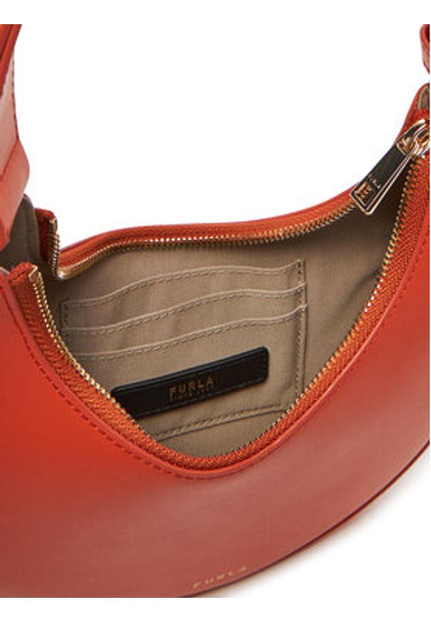 Furla Torebka Delizia Mini WE00649 AX0733 CN KP000 Pomarańczowy. Kolor: pomarańczowy. Materiał: skórzane