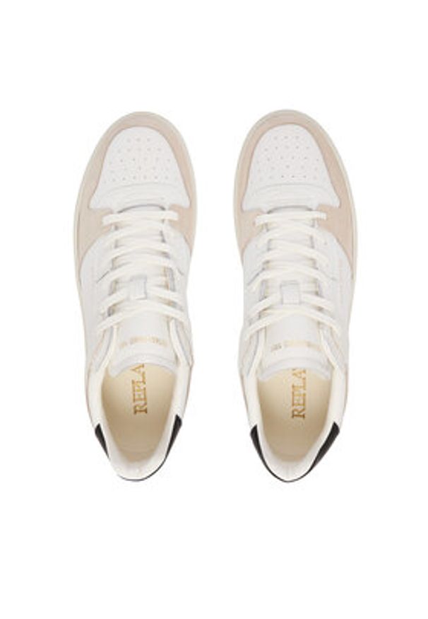 Replay - REPLAY Sneakersy GMZ6S .000.C0006L Biały. Kolor: biały. Materiał: skóra