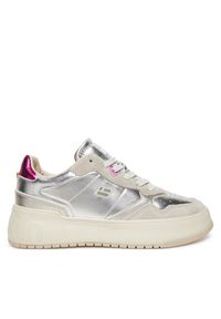 Sneakersy D.Franklin. Kolor: srebrny