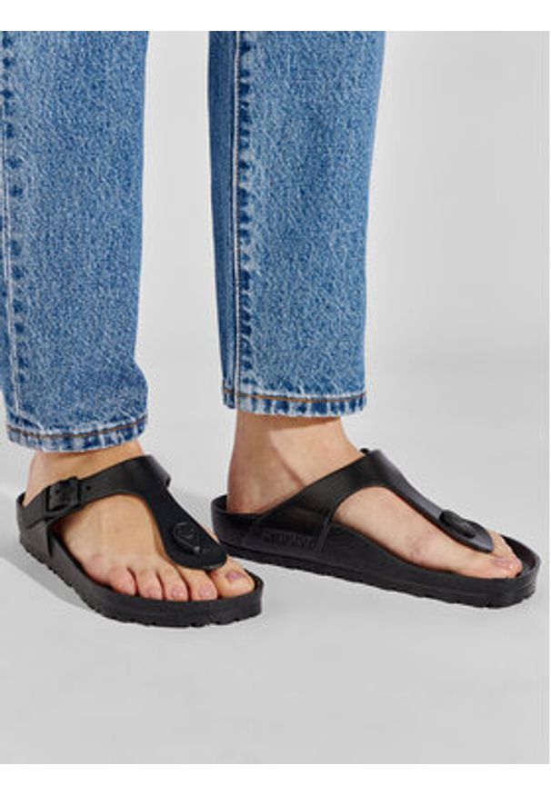 Birkenstock Japonki Gizeh 0128201 Czarny. Kolor: czarny