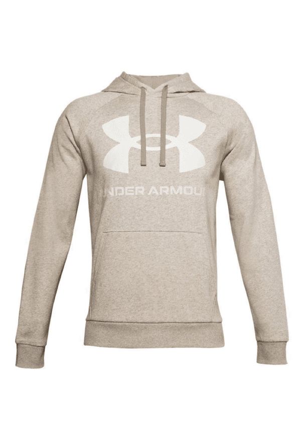 Bluza sportowa męska Under Armour Rival Fleece Big Logo HD. Typ kołnierza: kaptur. Kolor: biały, beżowy, wielokolorowy