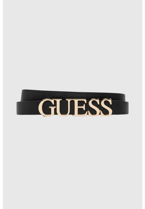 Guess - GUESS Pasek damski Mimina H20, Rozmiar M. Kolor: czarny