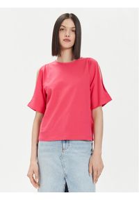 United Colors of Benetton - United Colors Of Benetton T-Shirt 3BL0D1078 Różowy Regular Fit. Kolor: różowy. Materiał: bawełna