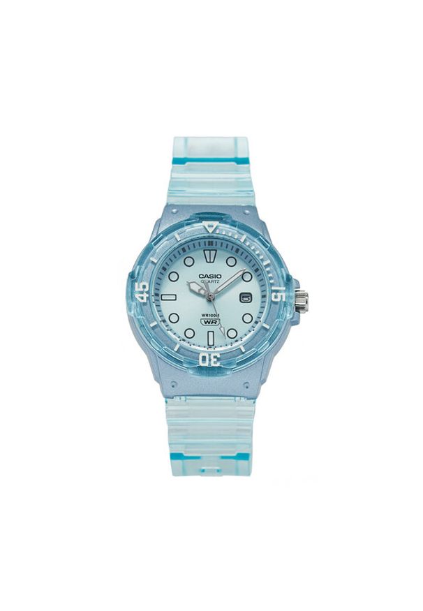 Casio Zegarek Lady Translucent LRW-200HS-2EVEF Błękitny. Kolor: niebieski