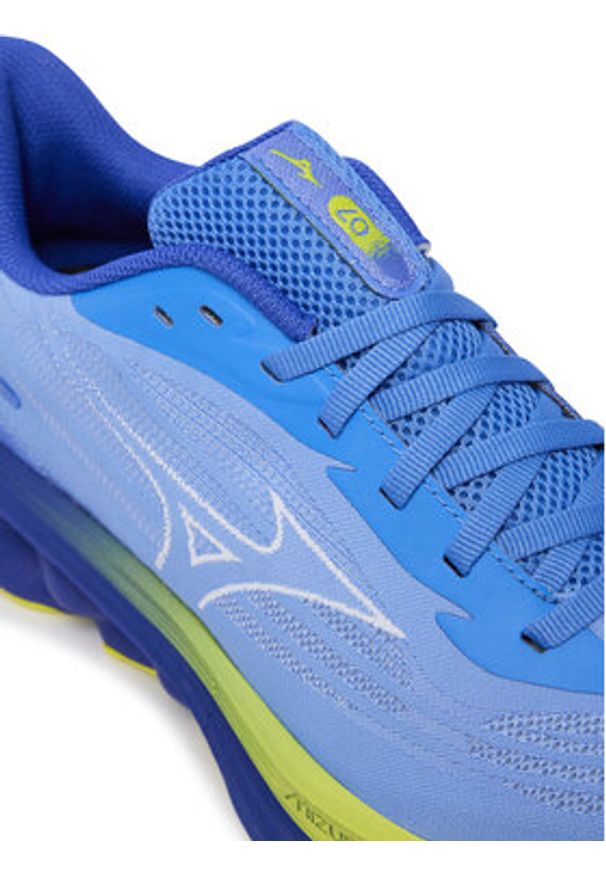 Mizuno Buty do biegania Wave Skyrise 7 J1GD2609 Niebieski. Kolor: niebieski. Materiał: skóra. Model: Mizuno Wave