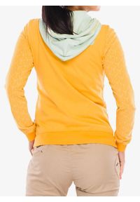 EDELRID - Bluza z kapturem damska Edelrid Bege Zip Hoody. Typ kołnierza: kaptur. Kolor: żółty