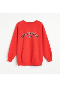 Reserved - Bluza w zestawie z maseczką - Czerwony. Kolor: czerwony #1