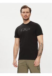 CMP T-Shirt 32D8147P Czarny Regular Fit. Kolor: czarny. Materiał: bawełna #1