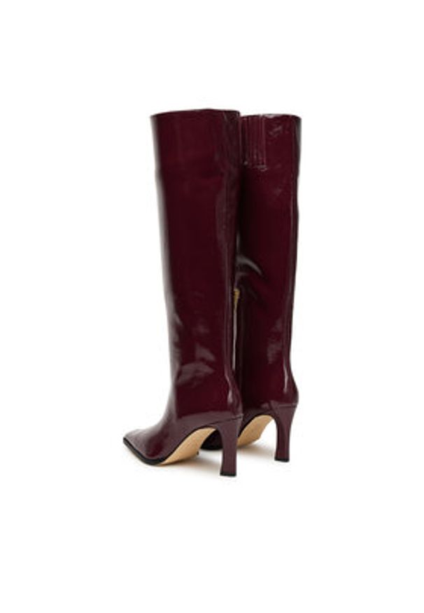 MICHAEL Michael Kors Kozaki Darrah 40F5DRMB5A Czerwony. Kolor: czerwony. Materiał: skóra, lakier