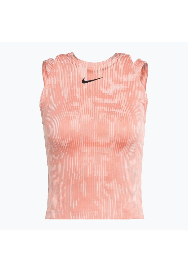 Tank top tenisowy damski Nike Court Dri-Fit Slam RG. Kolor: różowy. Technologia: Dri-Fit (Nike). Sport: tenis