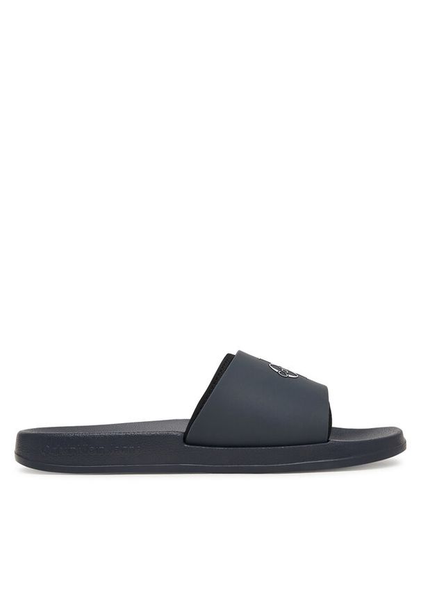 Klapki Calvin Klein. Kolor: niebieski