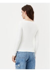 Tommy Jeans Bluzka DW0DW21350 Écru Slim Fit. Materiał: bawełna #4