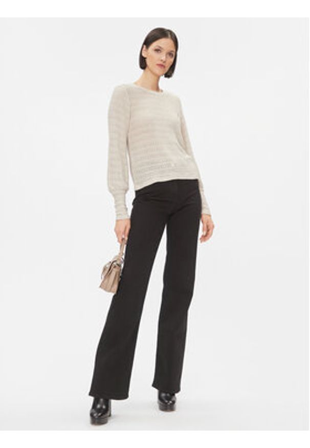 Vero Moda Bluzka 10296715 Écru Regular Fit. Materiał: syntetyk