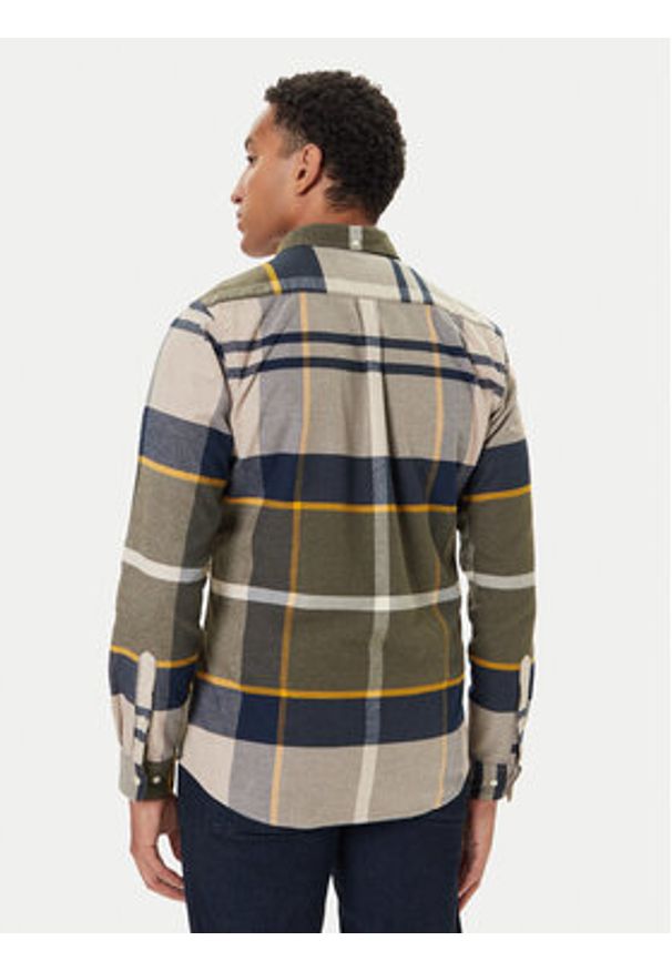Barbour Koszula Iceloch MSH4994TN16 Zielony Tailored Fit. Kolor: zielony. Materiał: bawełna