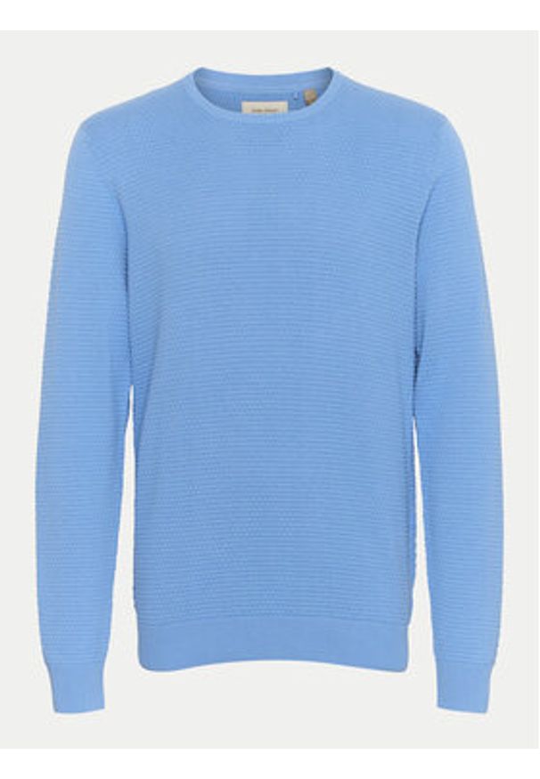 Blend Sweter 20717257 Niebieski Regular Fit. Kolor: niebieski. Materiał: bawełna