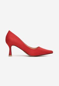 Renee - Czerwone Czółenka Denise. Nosek buta: szpiczasty. Kolor: czerwony. Szerokość cholewki: normalna. Obcas: na szpilce, na obcasie. Styl: klasyczny, retro. Wysokość obcasa: średni #3