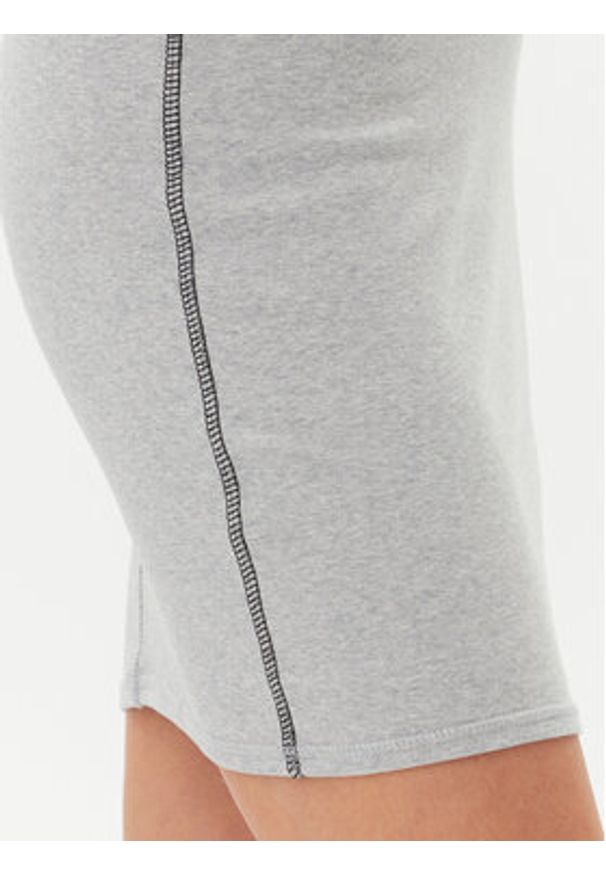 Calvin Klein Jeans Sukienka codzienna LV044C203G Szary Slim Fit. Okazja: na co dzień. Kolor: szary. Materiał: bawełna. Typ sukienki: proste. Styl: casual