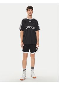 Adidas - adidas T-Shirt adicolor IU2341 Czarny Loose Fit. Kolor: czarny. Materiał: syntetyk