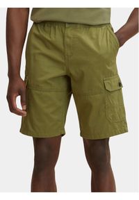 Tom Tailor Szorty materiałowe 1031446 Zielony Regular Fit. Kolor: zielony. Materiał: bawełna