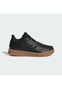 Adidas - Buty do biegania dla dzieci adidas Tensaur Sport 2.0 K. Kolor: wielokolorowy, beżowy, czarny. Materiał: materiał