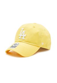 47 Brand Czapka z daszkiem MLB Los Angeles Dodgers '47 CLEAN UP B-RGW12GWSNL-MZB Żółty. Kolor: żółty. Materiał: materiał