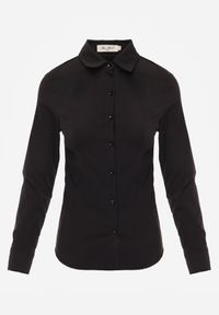 Born2be - Czarna Koszula na Guziki Jejorra. Okazja: do pracy, na spotkanie biznesowe. Kolor: czarny. Materiał: jeans, wiskoza, bawełna, tkanina. Styl: klasyczny, biznesowy, elegancki #2