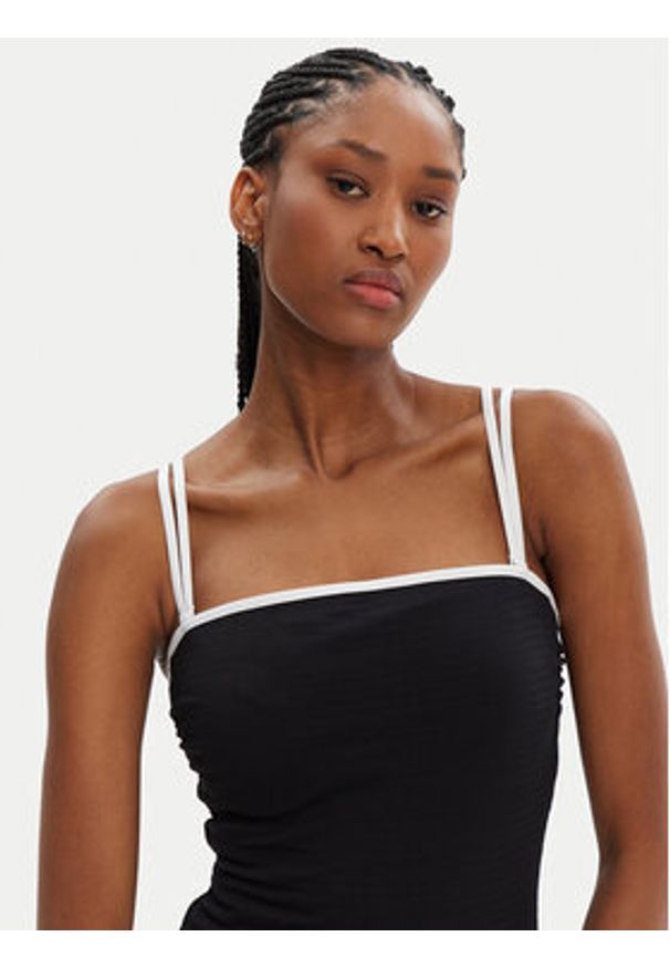 Seafolly Strój kąpielowy Beach Bound 11126DD077 Czarny. Kolor: czarny. Materiał: syntetyk