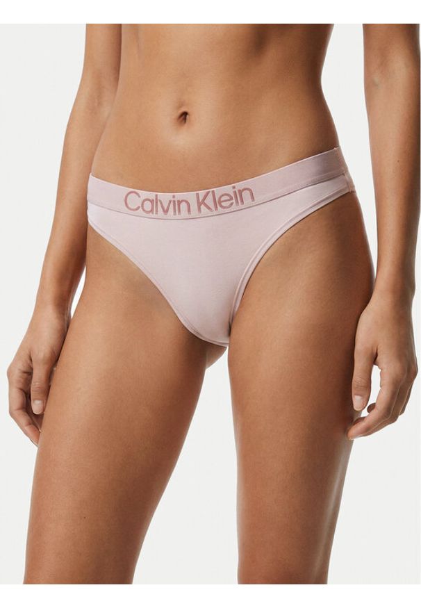 Calvin Klein Underwear Stringi LV00QD5292 Różowy. Kolor: różowy. Materiał: bawełna