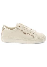 Big-Star - Beżowe Sneakersy Big Star Sportowe Obuwie Damskie. Okazja: na co dzień. Zapięcie: sznurówki. Kolor: beżowy. Materiał: guma, syntetyk, materiał. Szerokość cholewki: normalna