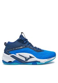 Buty halowe Mizuno. Kolor: niebieski. Model: Mizuno Wave #1