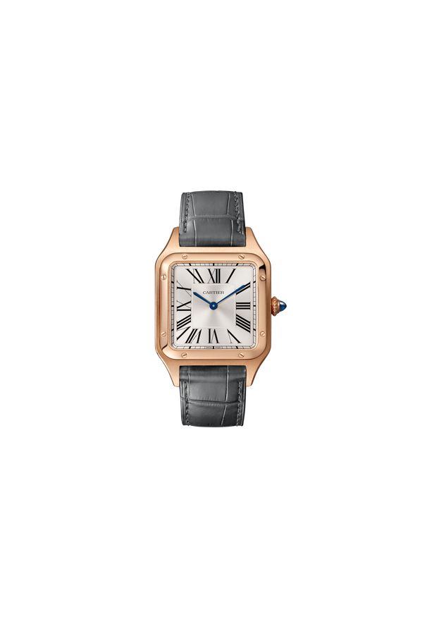 Cartier - CARTIER ZEGAREK Santos-Dumont WGSA0021. Materiał: koronka, skóra, syntetyk. Styl: klasyczny, casual