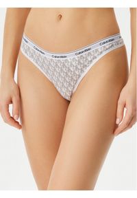 Calvin Klein Underwear Stringi 000QD5043E Écru. Materiał: bawełna